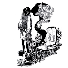 Oda a los pequeños dioses. Traditional illustration, and Writing project by Jimena Ramírez - 05.04.2017