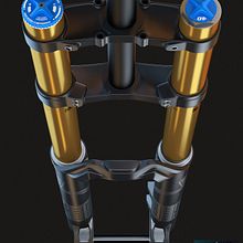3D Modeling - Downhill Fork Fox 40. Un proyecto de 3D, Diseño de producto y Diseño industrial de Javier Cámara - 08.05.2017