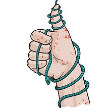 Zombie Hand. Traditional illustration project by Esteban Belvís - 05.09.2017