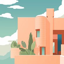 Walden 7. Un progetto di Architettura, Graphic design, Illustrazione tradizionale e Illustrazione vettoriale di Juan Sierra - 10.05.2017