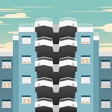 Muntaner 107. Un proyecto de Arquitectura, Diseño gráfico, Ilustración tradicional e Ilustración vectorial de Juan Sierra - 10.05.2017