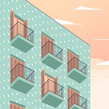 22 Dwellings, 110 rooms. Un progetto di Architettura, Graphic design, Illustrazione tradizionale e Illustrazione vettoriale di Juan Sierra - 10.05.2017