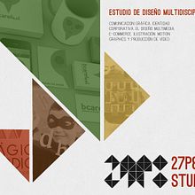 Dosier promocional 27p8 Studio. Un projet de Design graphique de Diana Herrer - 10.02.2017