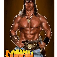 Conan. Traditional illustration project by Mireia Muñoz - 05.10.2017