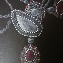 Dibujo artístico, collar "Amor puro" . % Tanya Ivanova tarafından hazırlanan Sanat ve El Sanatları, Sanatsal Çizim, Ve Mücevher Tasarımı projesi - 12.04.2018