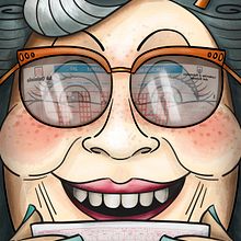 Ilustración "Abuela Quiniela" ... 70 años esperando.. Traditional illustration project by Ángela Búa - 03.01.2017