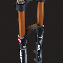 3D Modeling - Enduro Fork Marzocchi 350. Un proyecto de 3D, Diseño de producto y Diseño industrial de Javier Cámara - 11.05.2017