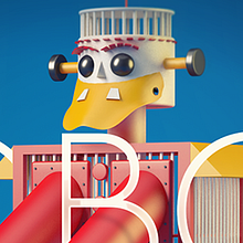 Robot Tobogán & Patito Sirirí. 3D, Design, and Graphic Design project by Adrián Pastorizzo - 05.11.2017