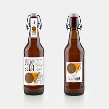 Brown beer corporate image. Un progetto di Br, ing, Br, identit e Graphic design di Helena Llop - 17.04.2017
