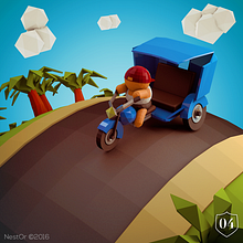 Escenas Low Poly. Un progetto di 3D e Direzione artistica di Néstor Ortiz - 29.08.2016