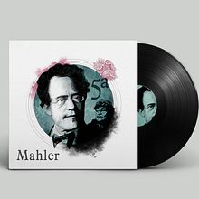 Retratos para clásica. Mahler. Graphic Design, Traditional illustration, and Photo Retouching project by Ana Sánchez Tejedor - 05.15.2017