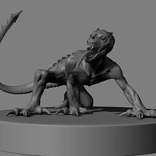 Criatura modelada en Zbrush para 3d printing. . Un progetto di 3D di Rafa Zabala - 15.05.2017