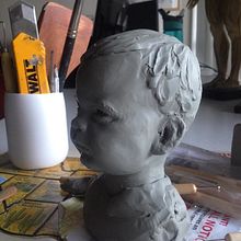 Bruno,modelado en plastilina . Un progetto di 3D e Scultura di Rafa Zabala - 15.05.2017