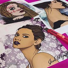 Musas confusas.... Traditional illustration project by Myriam González - 05.15.2017