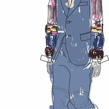 Ilustración de MODA,  donde se presentan como estampas a los figurines" COMME des GARÇONS"  temporada 16 H-M. Design, Editorial Design, Graphic Design, and Traditional illustration project by Gemma RM - 05.14.2017