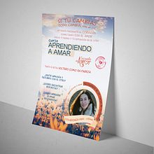 Cartel "Aprendiendo Amar" en Concepto Estudio Grafico. Editorial Design, and Advertising project by Verónica Berlana - 01.09.2016
