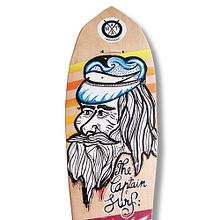 Skateboard • Captain Surf #SkateArt. Art Direction, Design, and Traditional illustration project by Matdisseny @matdisseny - 02.01.2016