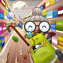 Supermarket Race. Un proyecto de Ilustración tradicional de racevedo - 19.05.2017