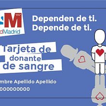 TARJETA DE DONANTE. Un progetto di Design di Blanca Martín Dominguez - 22.05.2017