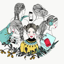 Ilustraciones . Ilustrasi tradisional proyek oleh Mercedes Cortés - 05.23.2017