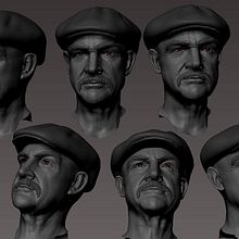 Sean Connery work in progress. Un progetto di 3D di Rafa Zabala - 23.05.2017