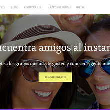 Red Social para quedadas. Web Design project by Maylin Sanabria - 04.23.2017