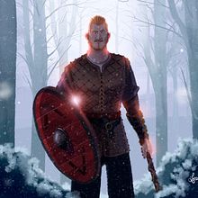 Björn Ragnarsson - Vikings. Projekt z dziedziny Projektowanie postaci, Trad, c, jna ilustracja i Telewizja użytkownika Lorena Loguén - 16.02.2017
