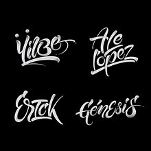 Lettering names I. Projekt z dziedziny T, pografia, T i pografia użytkownika Erik Gonzalez - 25.05.2017
