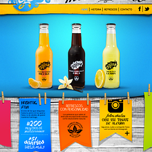 Piezas Off/On para la marca de refrescos premium 'La Gloria'. Un proyecto de Dirección de arte, Diseño gráfico y Diseño Web de Beatriz Roberto - 25.05.2017