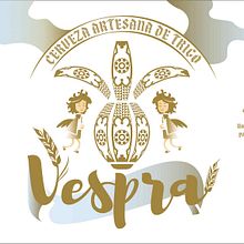Vespra. Cerveza artesana de trigo.. Un proyecto de Diseño, Diseño de producto, Diseño gráfico e Ilustración tradicional de Iván Fernández Rodríguez - 27.05.2017