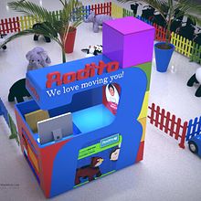 Diseño arquitectonico de Stand para el Centro Comercial Sambil Curacao. Ein Projekt aus dem Bereich 3D, Architektur und Möbeldesign und - bau von Oliver Barrios - 28.05.2017