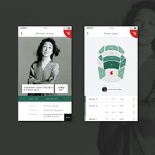 Concept: classical music concert app. Un projet de Webdesign , et UX / UI de Aleksandra Pronina - 28.05.2017