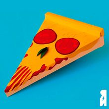 PAPER PIZZA. Art Direction, Character Design, Sculpture, Traditional illustration, and Paper Craft project by Ricardo Neira - 03.03.2017