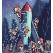 Playgrounds. Ilustración Infantil. Un projet de Beaux Arts, Conception de personnages, Illustration traditionnelle , et Peinture de Carlos de Hevia - 15.10.2016