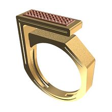 Bicolor ring with gems.... Un proyecto de Diseño de jo y as de Santi Casanova González - 29.05.2017