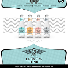 Web | Piezas Off/On para la marca de tónica premium 'Ledger'. Un proyecto de Dirección de arte, Diseño gráfico y Diseño Web de Beatriz Roberto - 29.05.2017