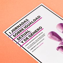 I Jornadas sobre Igualdad Sexual y de Género. Un proyecto de Diseño de la información, Diseño gráfico y Fotografía de Xana Morales - 01.03.2017