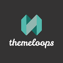 Themeloops logo. Br, ing, Identit, and Graphic Design project by Andrés Gimeno - 12.29.2016