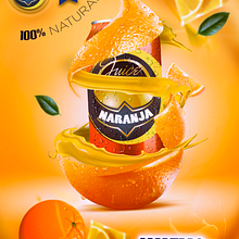POSTER PUBLICITARIO NARANJA . Graphic Design project by Ebrahim Abdalah - 05.30.2017