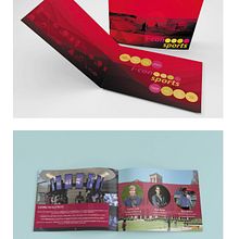 Sport Brochure, I-Con Sports, Becas en USA.. Editorial Design, Graphic Design, and Traditional illustration project by andrea tolsada - 06.01.2017