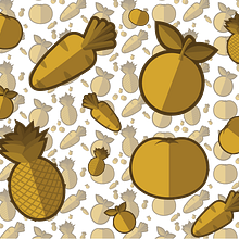 Patrón de Frutas Ein Projekt aus dem Bereich Vektorillustration von Andree Montenegro - 01.06.2017