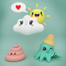 Kawaii characters. 3D, and Character Design project by Pablo Ballester - 06.01.2017