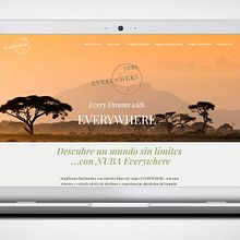 WEB Nuba Everywhere. Un proyecto de Diseño gráfico de Isabel Linares Nicolás - 01.06.2017