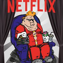 Cuando Spirou "pilló" la promo de Netflix por un año :). Fine Arts, Comic, Design, Character Design, and Traditional illustration project by Lara Cuerdo Cabrera - 06.02.2017