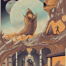 Dune. Un proyecto de Diseño gráfico, Ilustración tradicional y Serigrafía de Cristian Eres - 03.06.2017