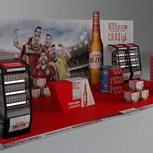 Stands Cruzcampo. 3D project by Julen Salazar - 06.05.2017