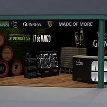 Stands Guiness. 3D project by Julen Salazar - 02.03.2016