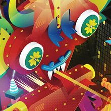 Diablo de la Tirana Machine súper Kawaii. Vector Illustration project by David González Levio - 08.10.2017