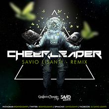Cover : CHEERLEADER (Savio Lisanti REMIX). Design, Graphic Design, Traditional illustration, and Photo Retouching project by Gustavo Chourio - 06.06.2017