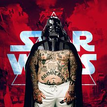 Poster : Flash Day Tattoo / STAR WARS. Design, Graphic Design, Traditional illustration, and Photo Retouching project by Gustavo Chourio - 06.06.2017